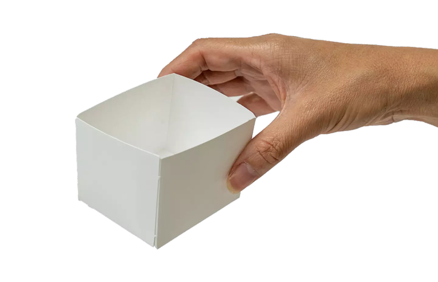 hand holding a small box